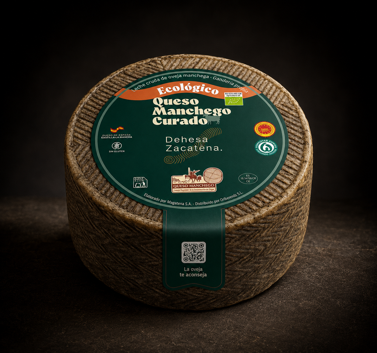 Queso Manchego Ecológico Curado Leche Cruda